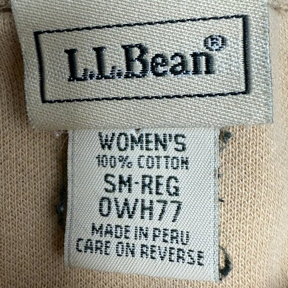 Women's L.L. BEAN Thermal Cardigan Crewneck Gold | Size Small - Picture 5 of 6
